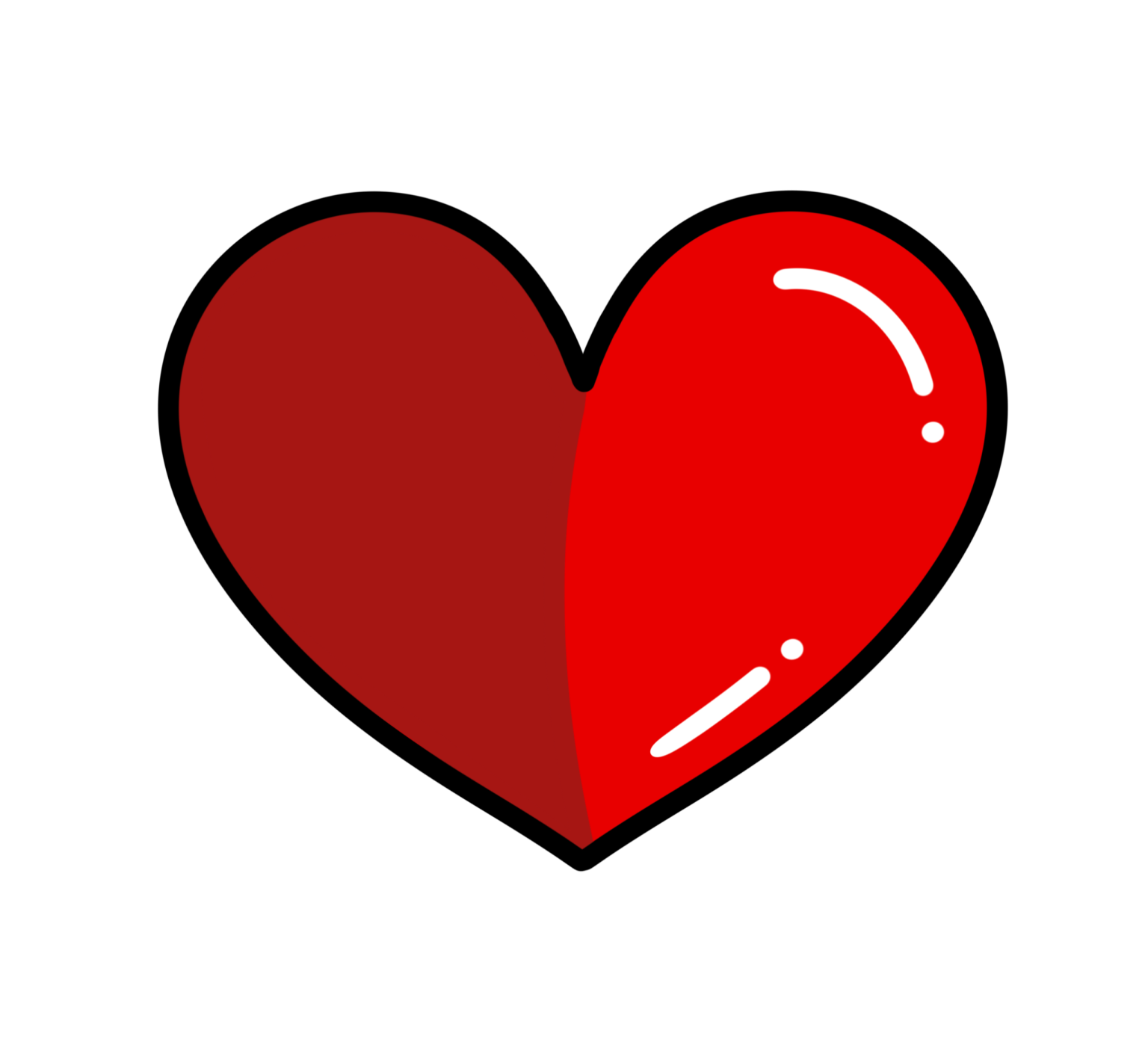 Illustration d'un cœur rouge